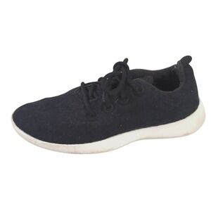 Allbirds Smallbirds Wool Runner‎ Sneaker Shoes Youth 2 Black Lace Up Activewear
